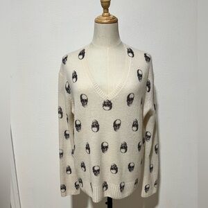 Skull Cashmere Jolie Chalk Sweater